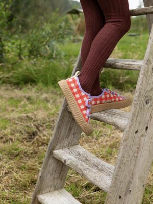 Shoes Gingham Print